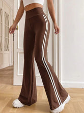 STRIPED TAPE SIDE FLARE LEG PANT